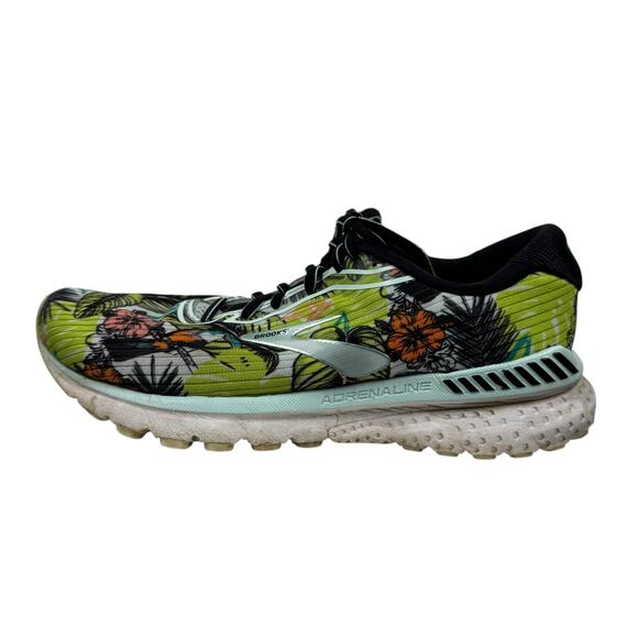 Brooks Adrenaline Running Shoes Women 10 GTS 20 Tropical Floral Active Walking - Picture 1 of 7